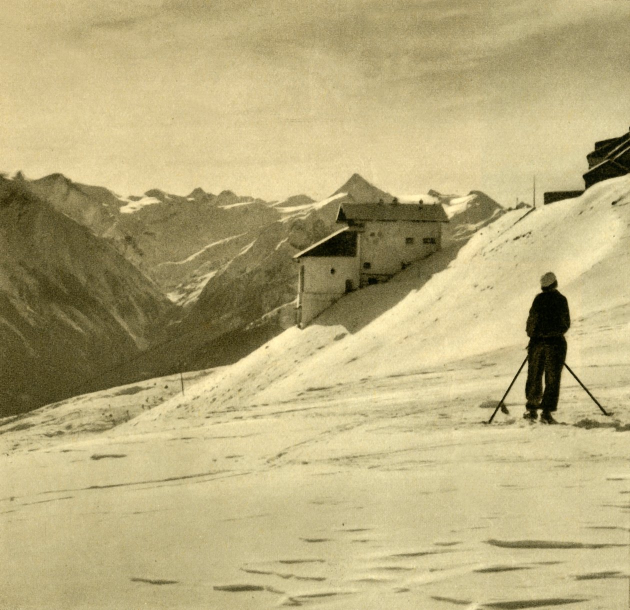 Hiihto Schmittenhöhellä, Itävallassa, 1935. tekijältä Unbekannt