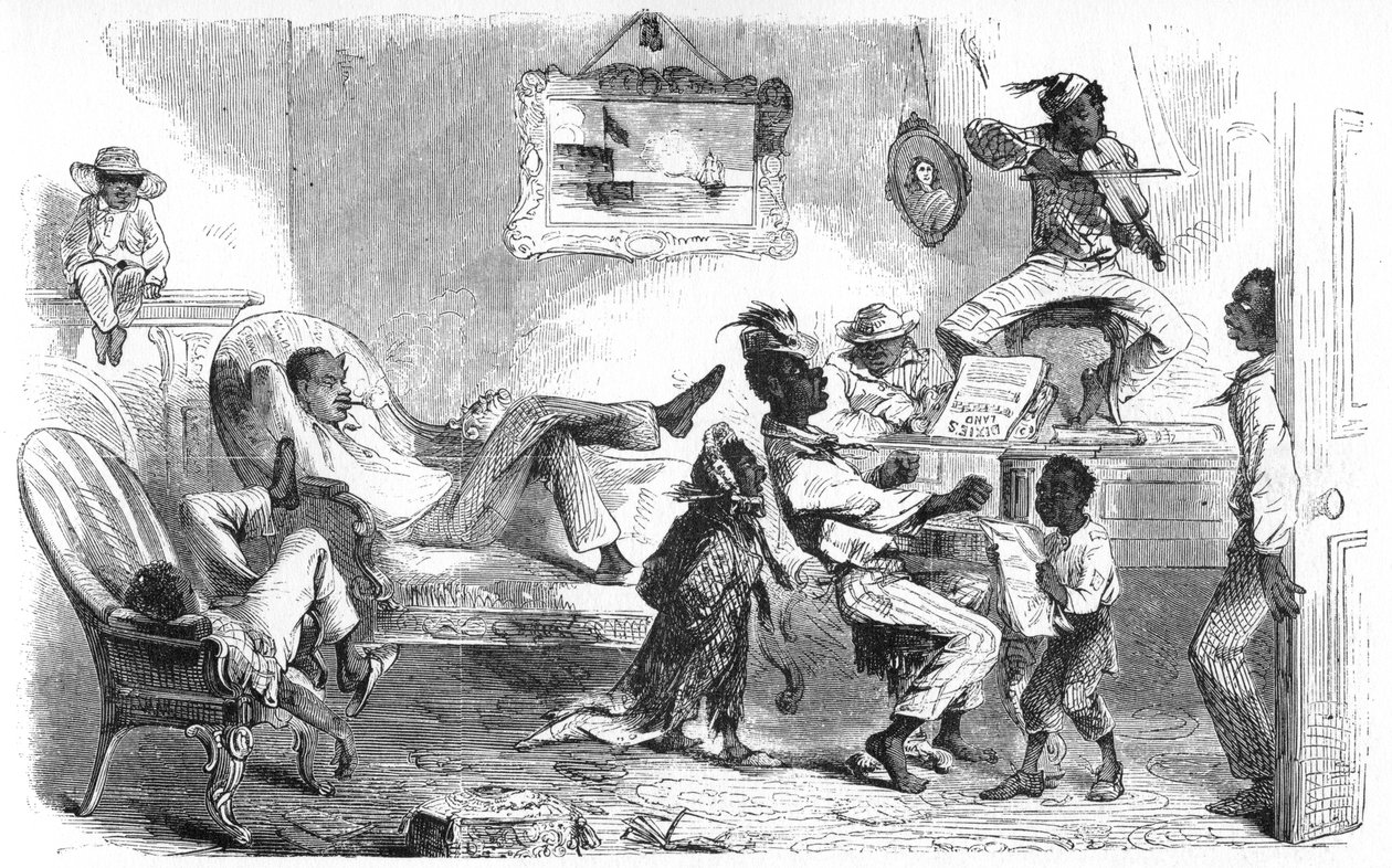Orjat juhlivat vapautumista, 1860-luku tekijältä Unbekannt