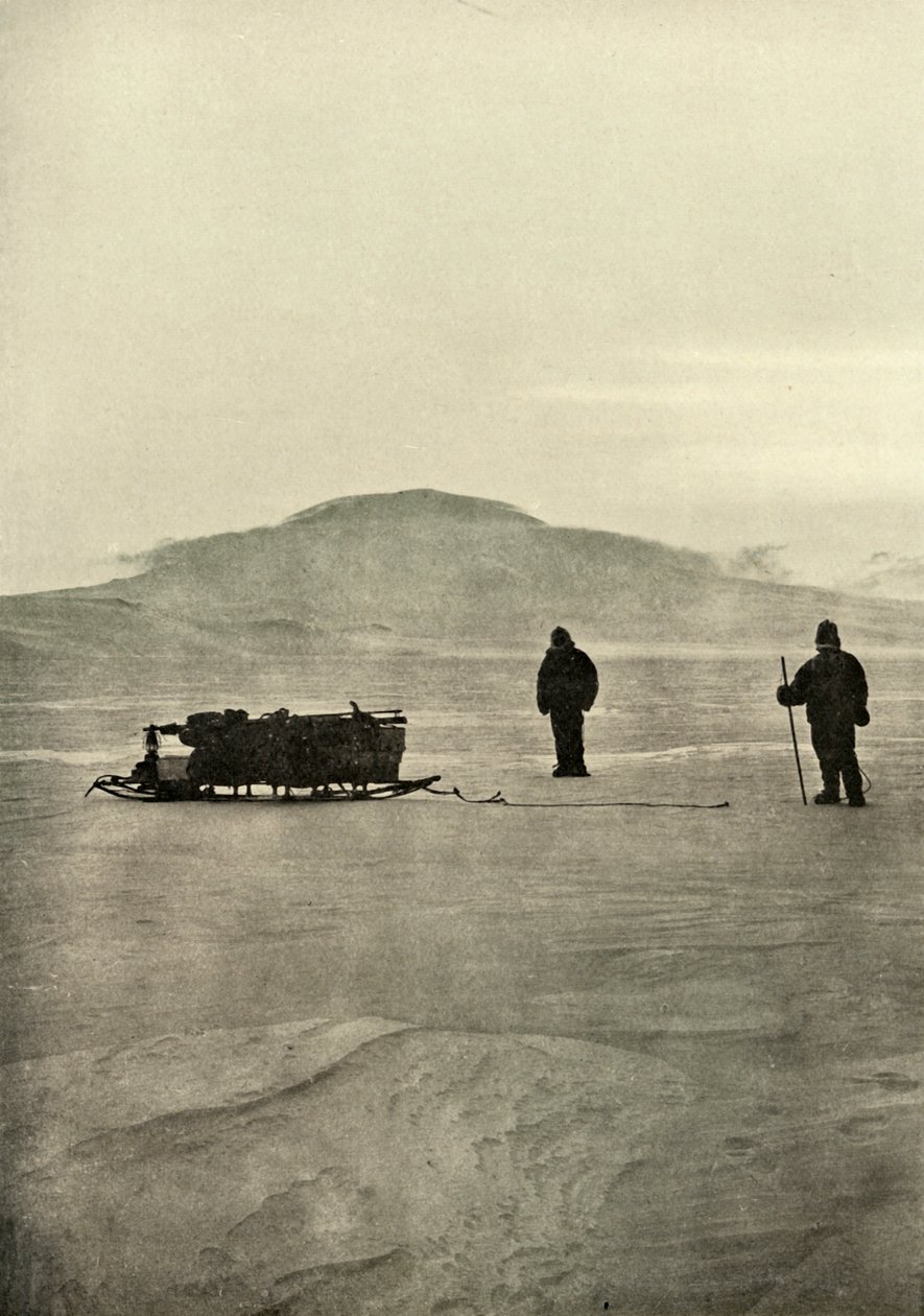 Kelkkailua esteellä ennen auringon paluuta, c1908, 1909 tekijältä Unbekannt