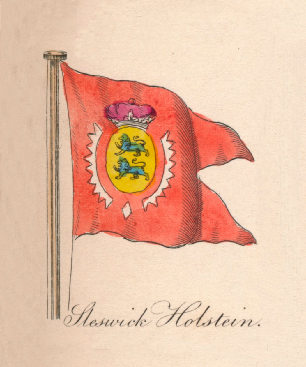 Sleswick Holstein, 1838 tekijältä Unbekannt
