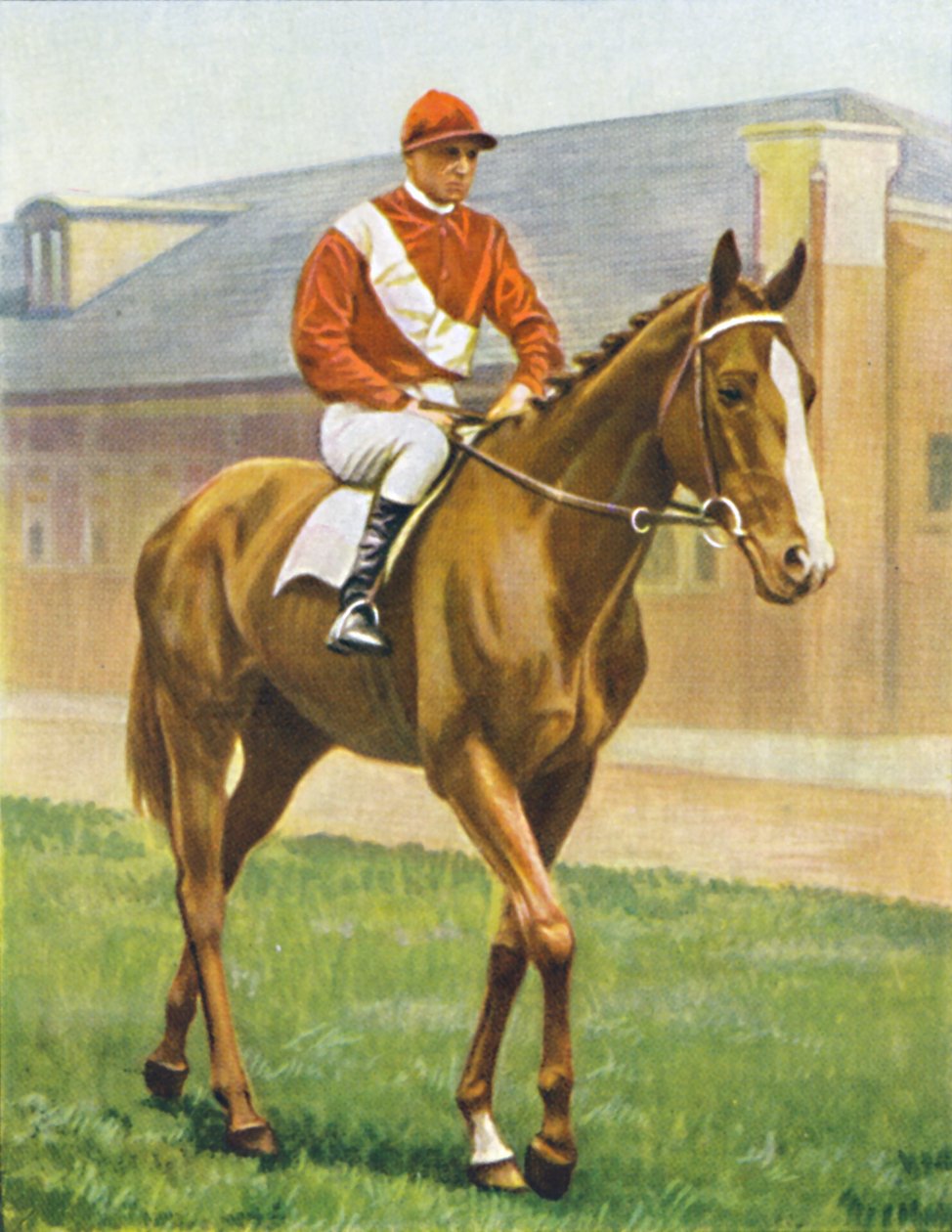 Käärme Salama. Jockey: T. Hawcroft, 1939 tekijältä Unbekannt