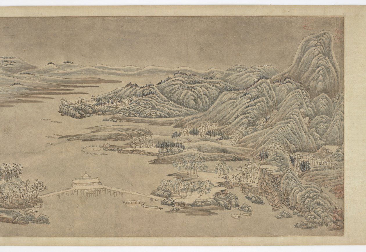 Lumen raivaus vuorilla ja joilla, Wang Wein jälkeen, 1500-1600-luvulla. tekijältä Unbekannt