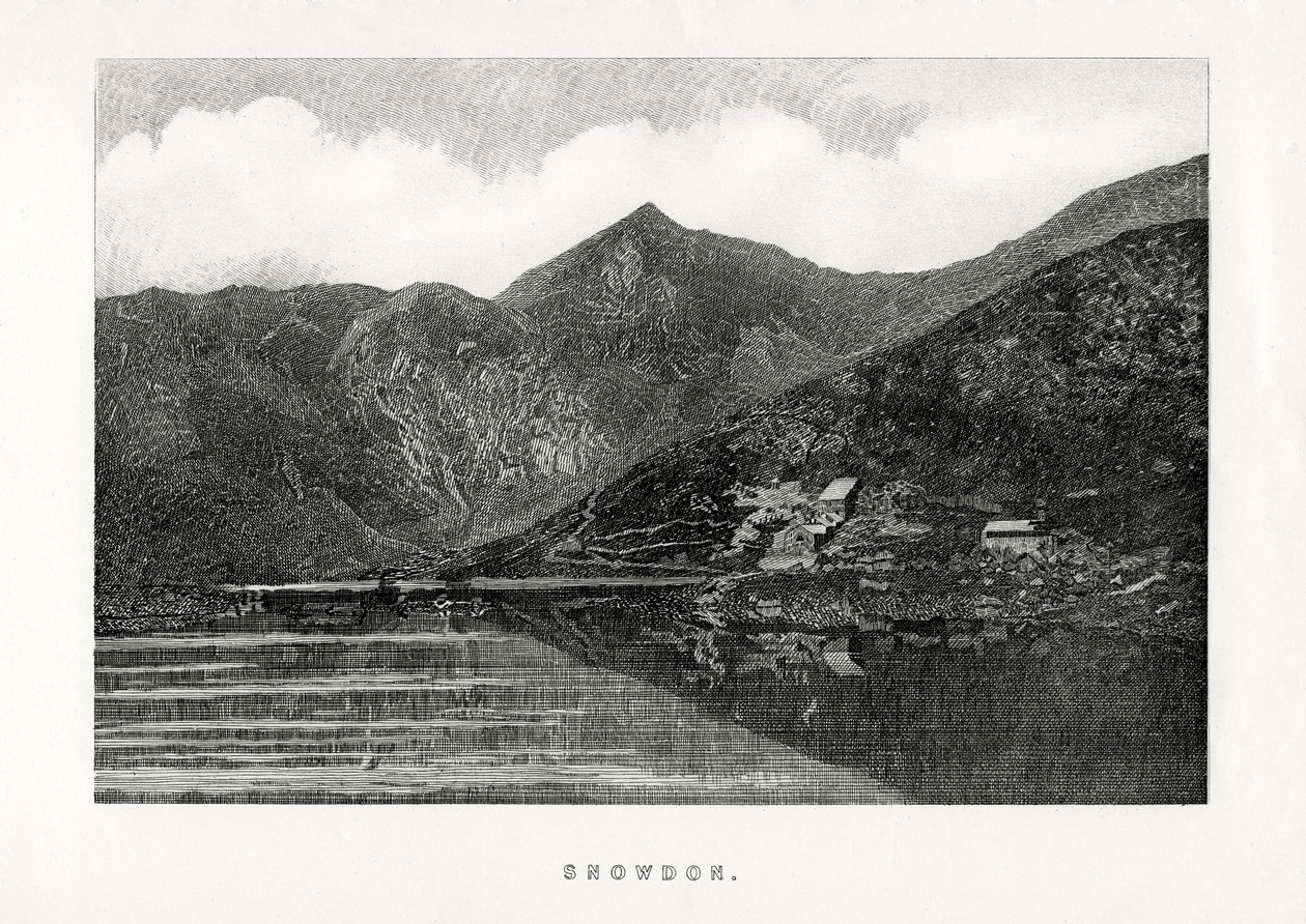 Snowdon, Wales, 1896 tekijältä Unbekannt