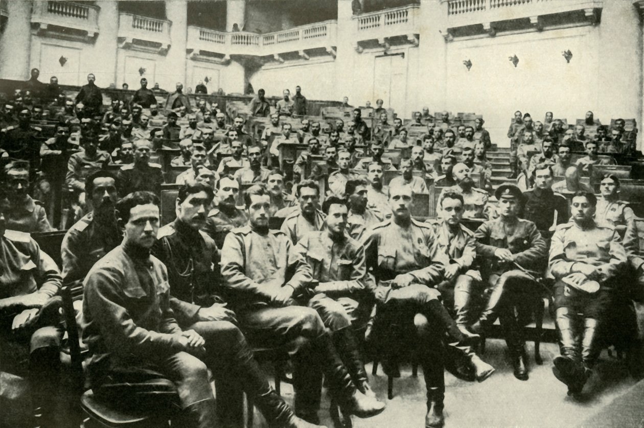 Venäjän armeijoiden sotilaiden edustajat Doumassa, 1919. tekijältä Unbekannt