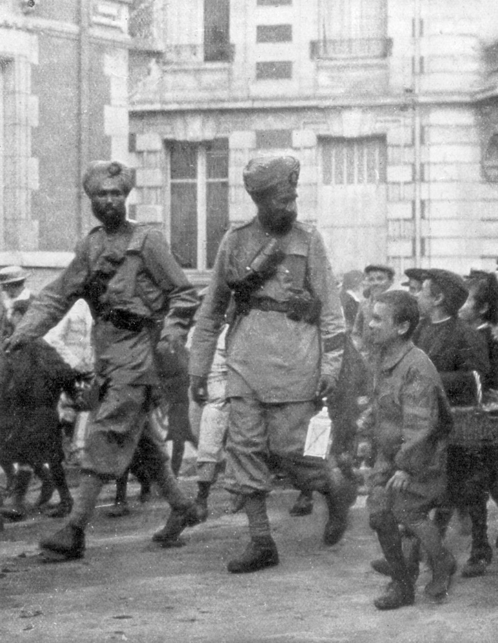 Brittiläisen intiaaniarmeijan sotilaat, Ranska, 1915 tekijältä Unbekannt
