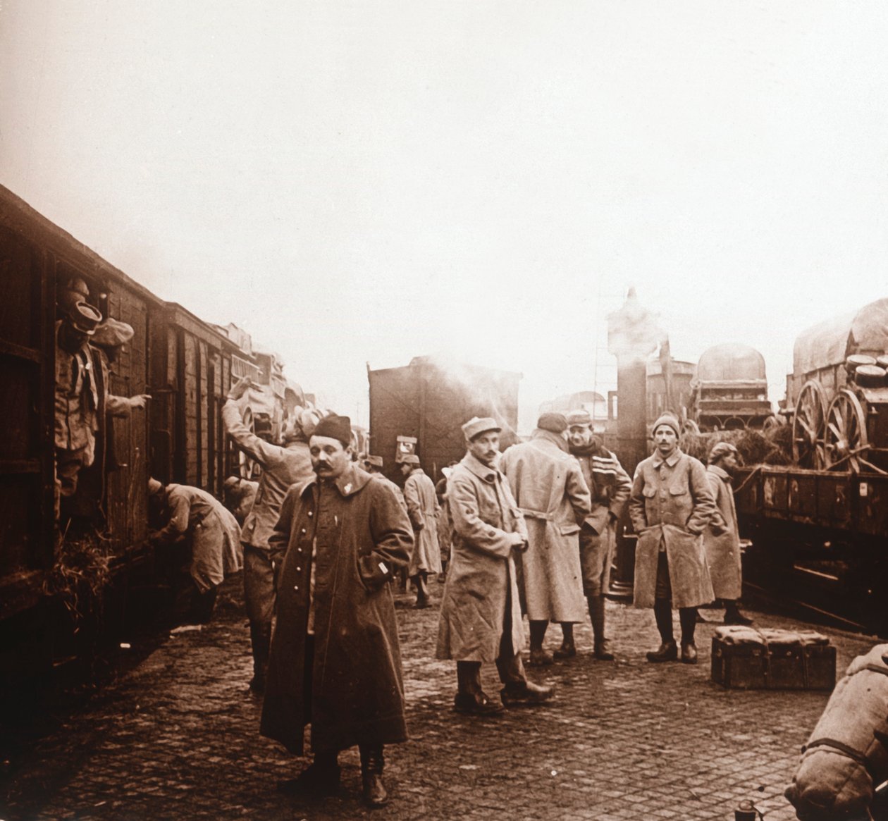 Sommeille menossa Epernay, Pohjois-Ranska, c1914-c1918 tekijältä Unbekannt