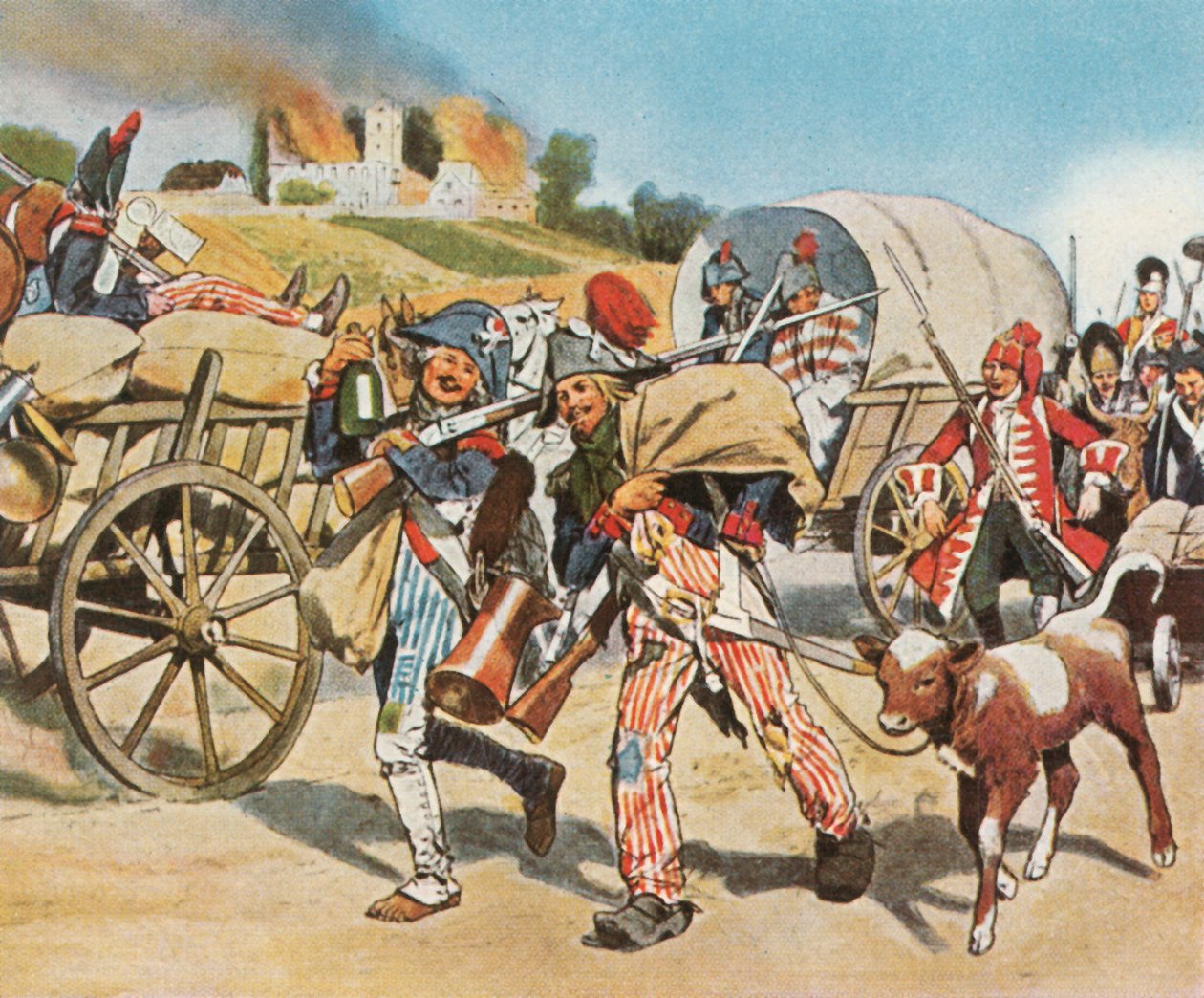 Ranskan vallankumouksen sotilaat Pfalzissa, 1793, 1936. tekijältä Unbekannt