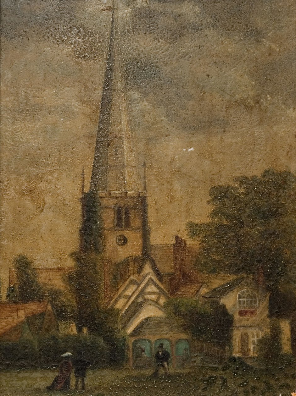 Solihullin kirkko, 1870. Solihull, West Midlands. tekijältä Unbekannt