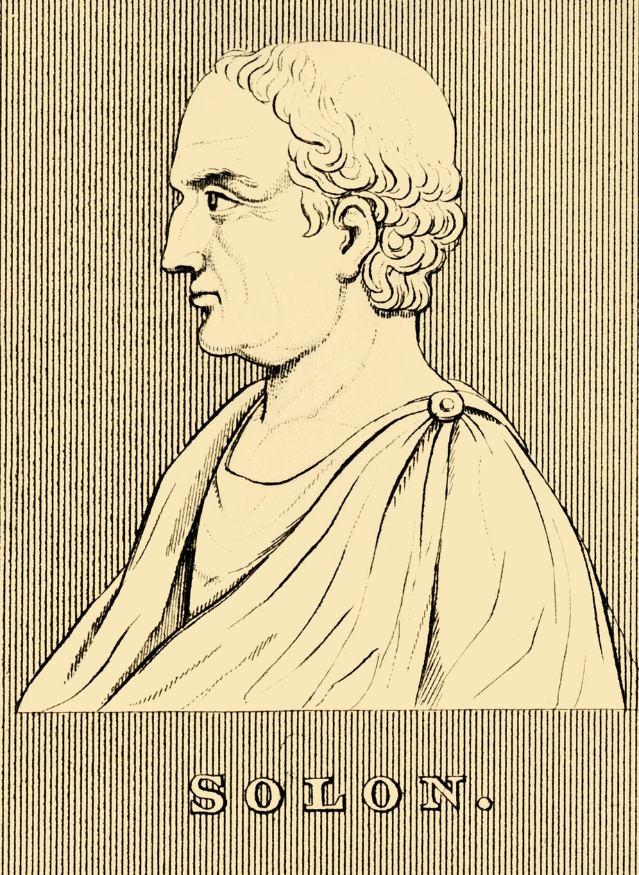 Solon, c630-c560 eKr., 1830. tekijältä Unbekannt