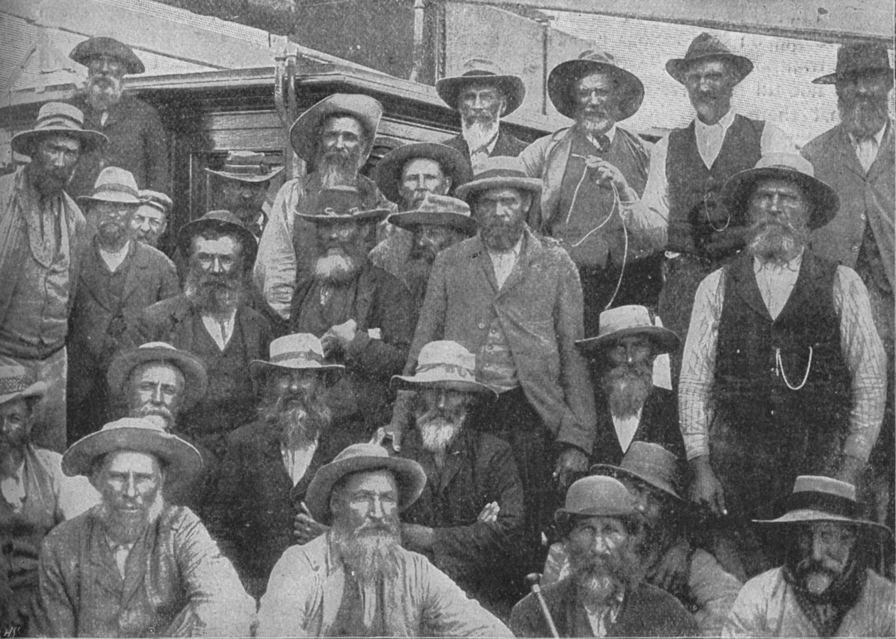 Jotkut Cronjes-upseereista vangittiin Paardebergissä, 1900, 1902 tekijältä Unbekannt