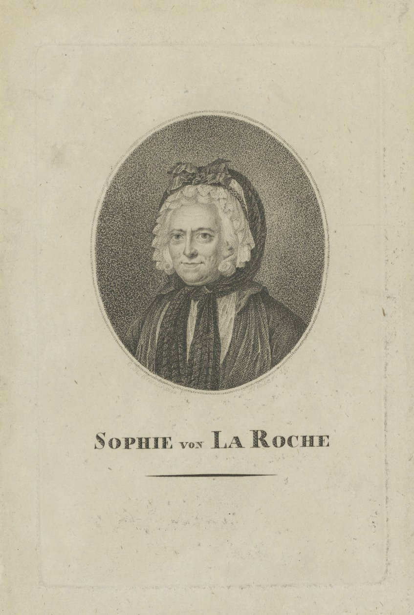 Sophie von La Roche, os. Gutermann von Gutershofen 1730-1807, n. 1800 tekijältä Unbekannt