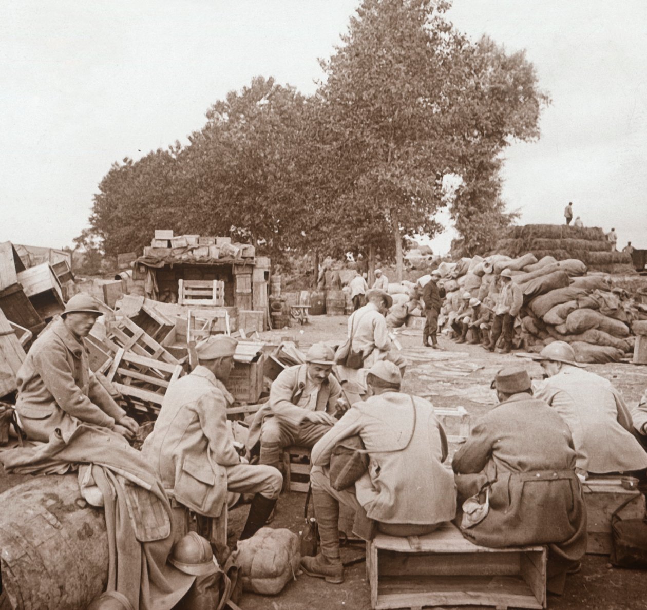 Keitto, Genicourt, Pohjois-Ranska, c1914-c1918 tekijältä Unbekannt