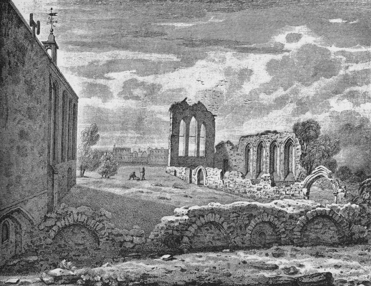 Kaakkoisnäkymä St Helenin nunnaluostarista, Bishopsgate, Lontoon kaupunki, c1819 1906 tekijältä Unbekannt
