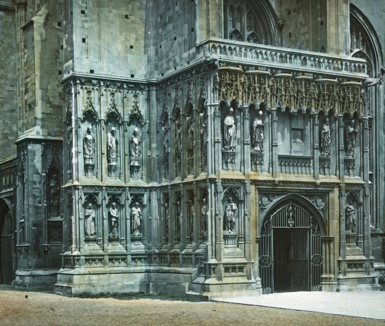 South West Porch, Canterburyn katedraali, 1890. tekijältä Unbekannt