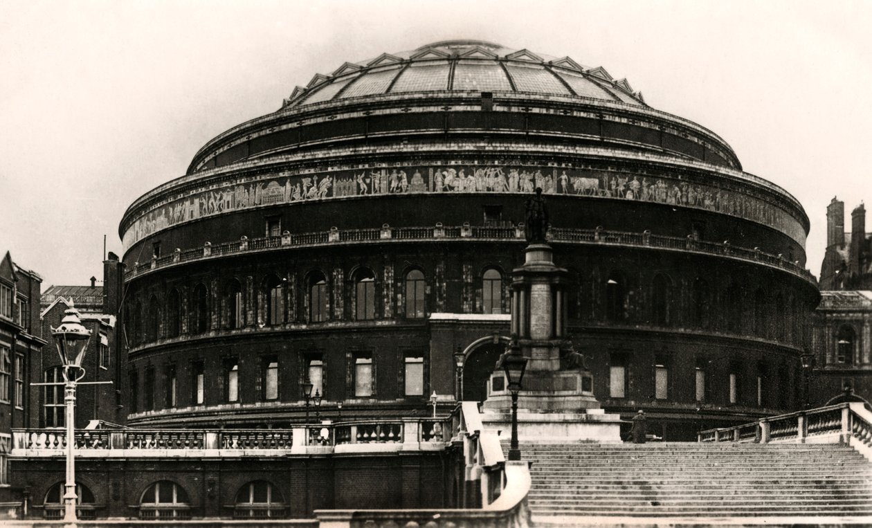 Lontoon Royal Albert Hallin eteläinen sisäänkäynti, 1900-luvun alku tekijältä Unbekannt