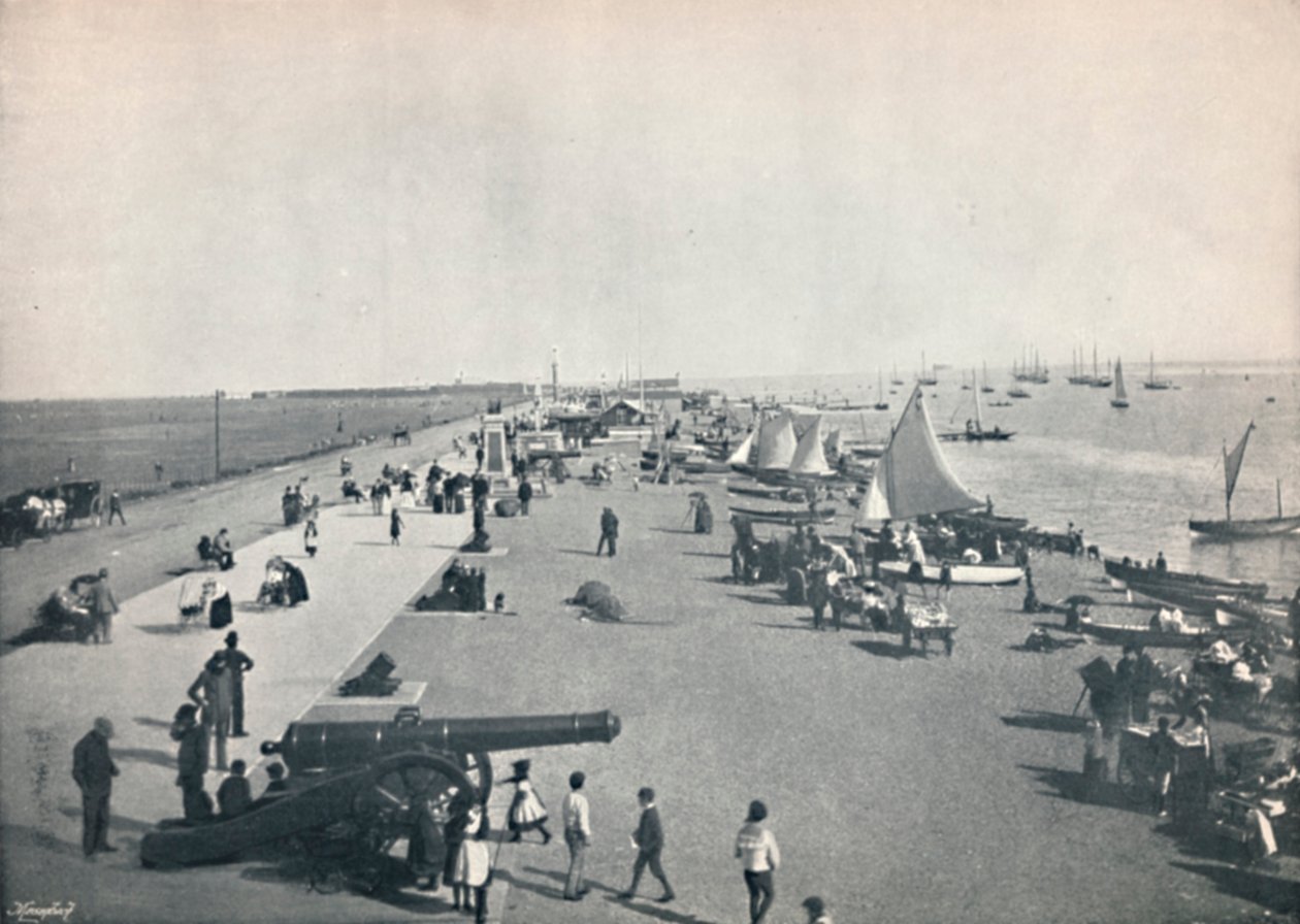 Southsea - Yleinen näkymä rannalle, 1895 tekijältä Unbekannt
