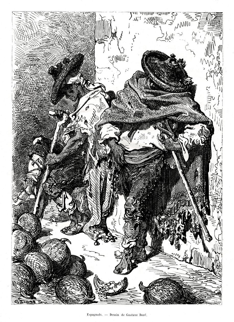 espanjalaiset, 1886 tekijältä Unbekannt