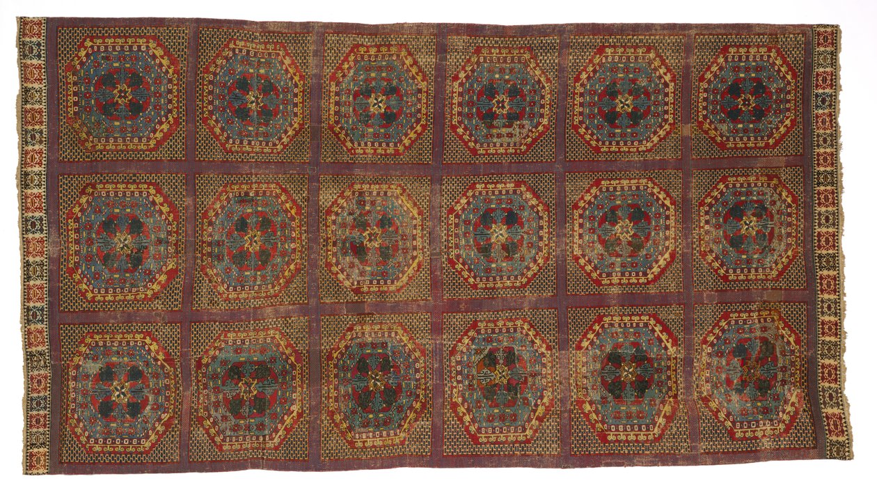 Espanjalainen matto turkkilaisella kuviolla, n. 1450-1500. tekijältä Unbekannt
