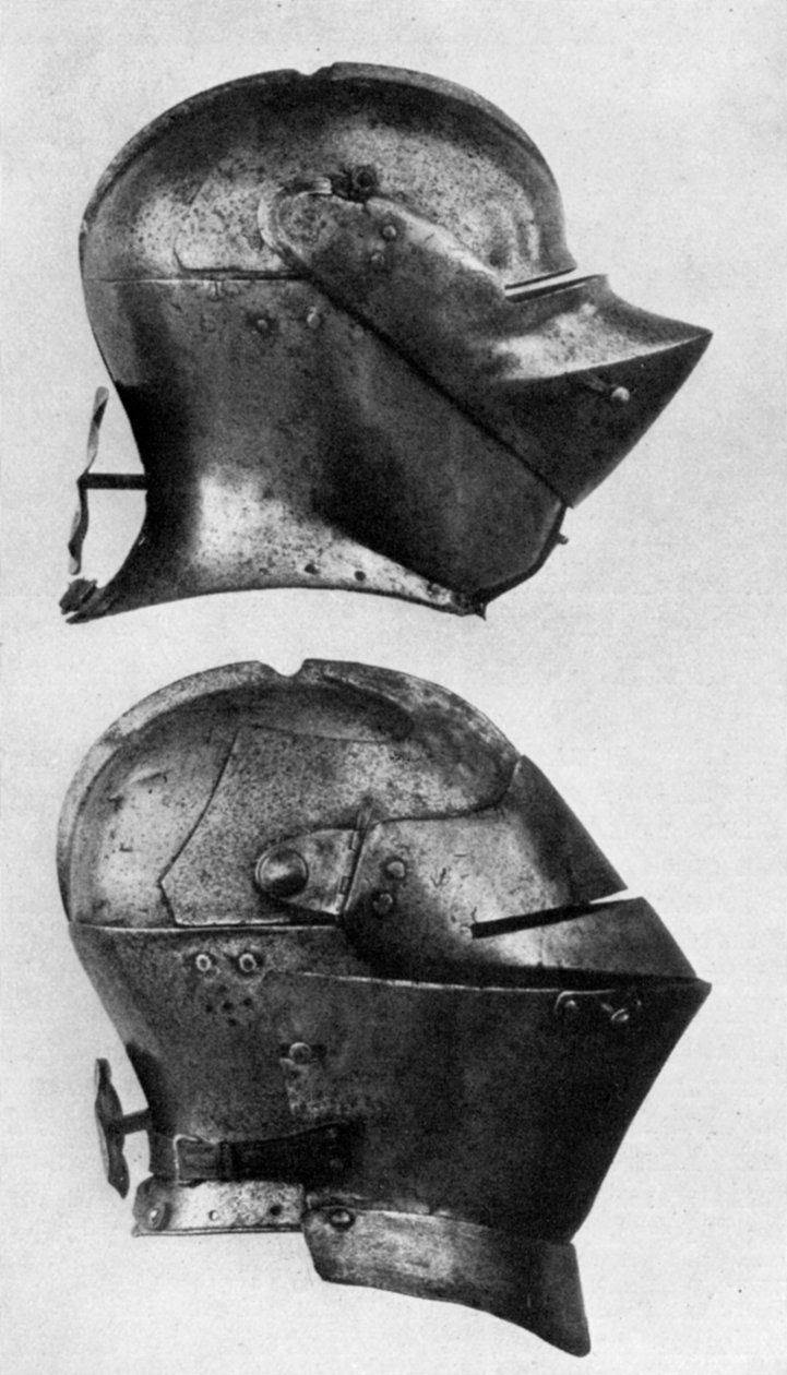 Espanjalaiset ja italialaiset kypärät, 1400-luku, 1929 tekijältä Unbekannt