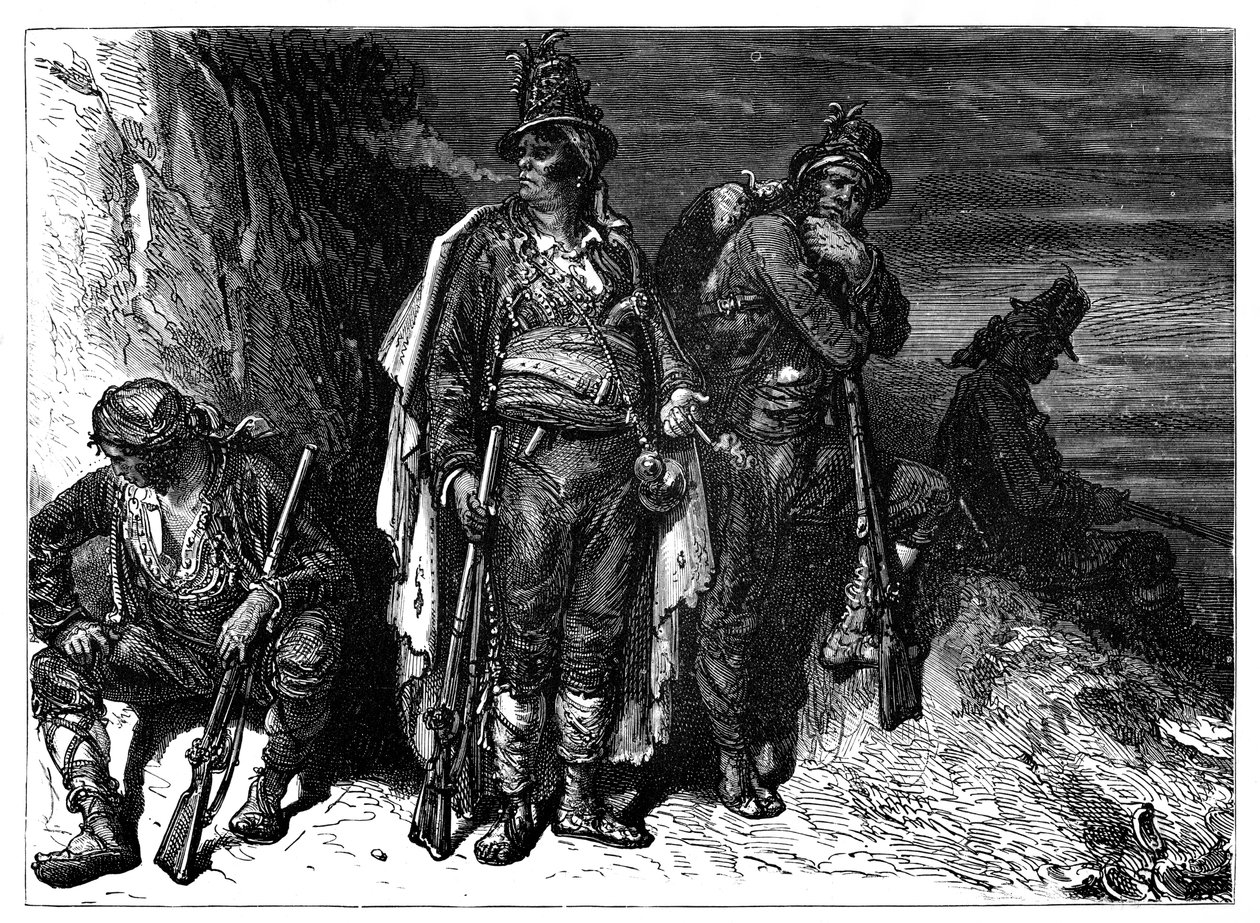 Espanjan rannikkovartijat, c1890 tekijältä Unbekannt