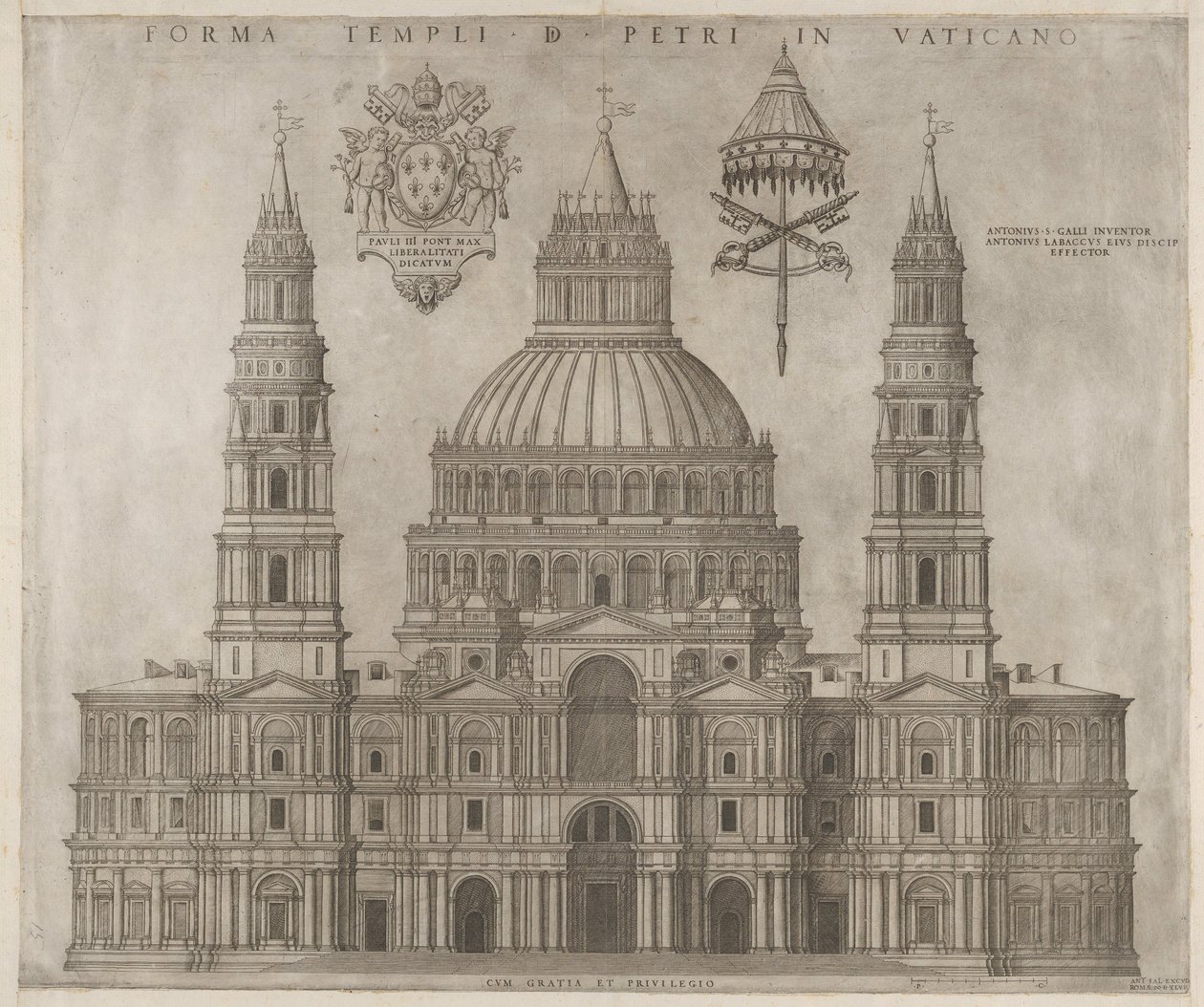Rooman loiston peili: St. Pietari, 1547. tekijältä Unbekannt
