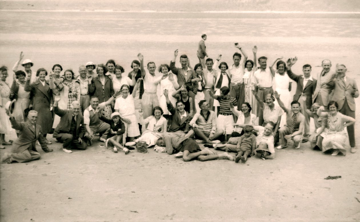 Urheilupäivä Gloucester-hotellin juhliin La Publente Beachillä, Jerseyssä, 1938 tekijältä Unbekannt