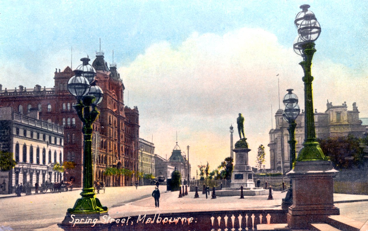 Spring Street, Melbourne, Australia, 1912 tekijältä Unbekannt