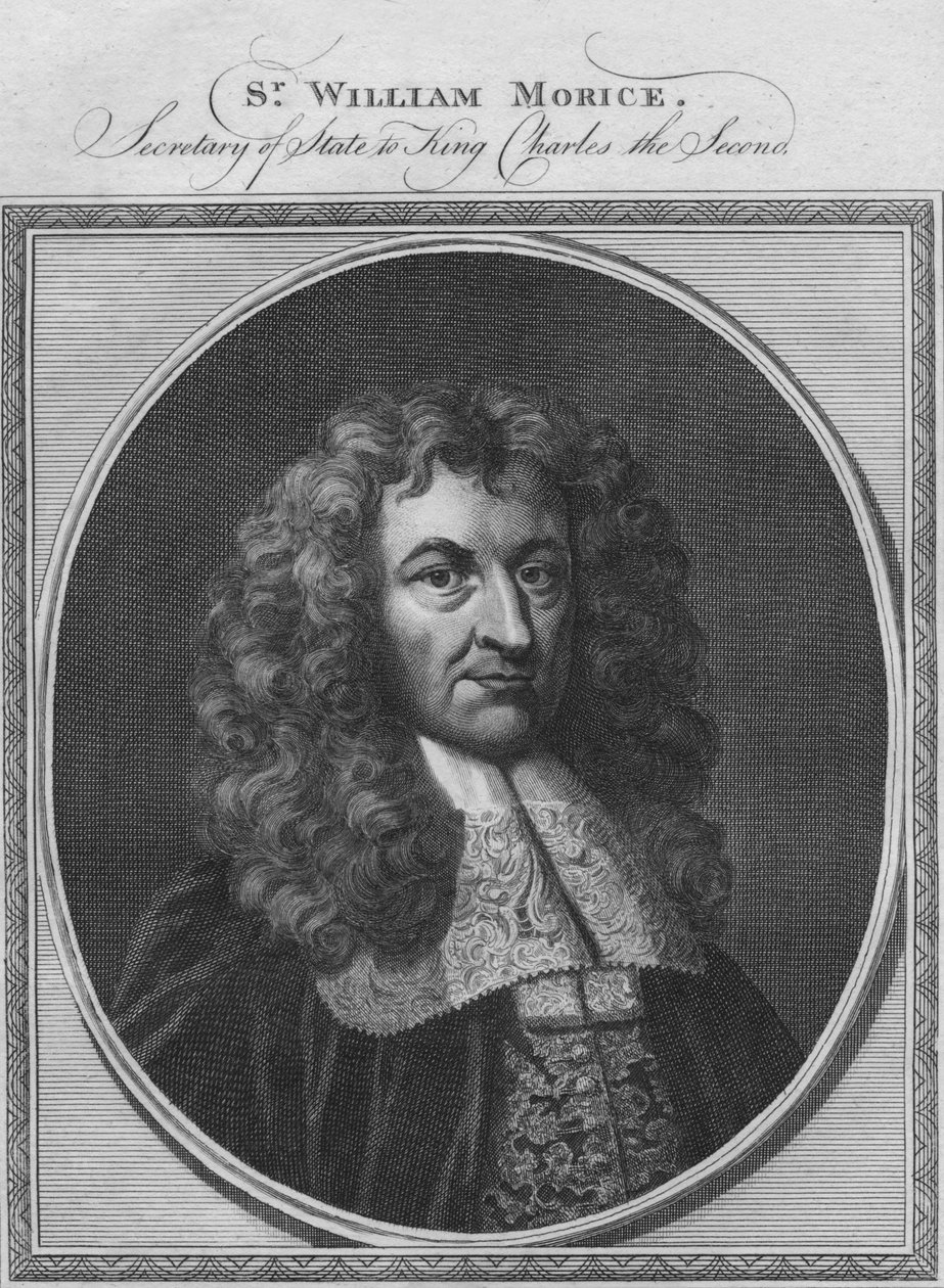 Sr. William Morice, kuningas Kaarle Toisen valtiosihteeri, 1784. tekijältä Unbekannt