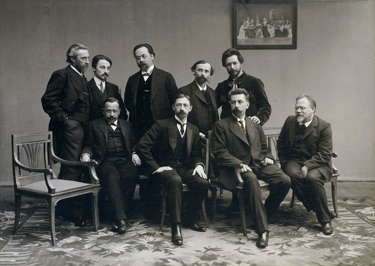 Sreda Wednesday, venäläinen kirjallisuusryhmä, 1890-luku tekijältä Unbekannt