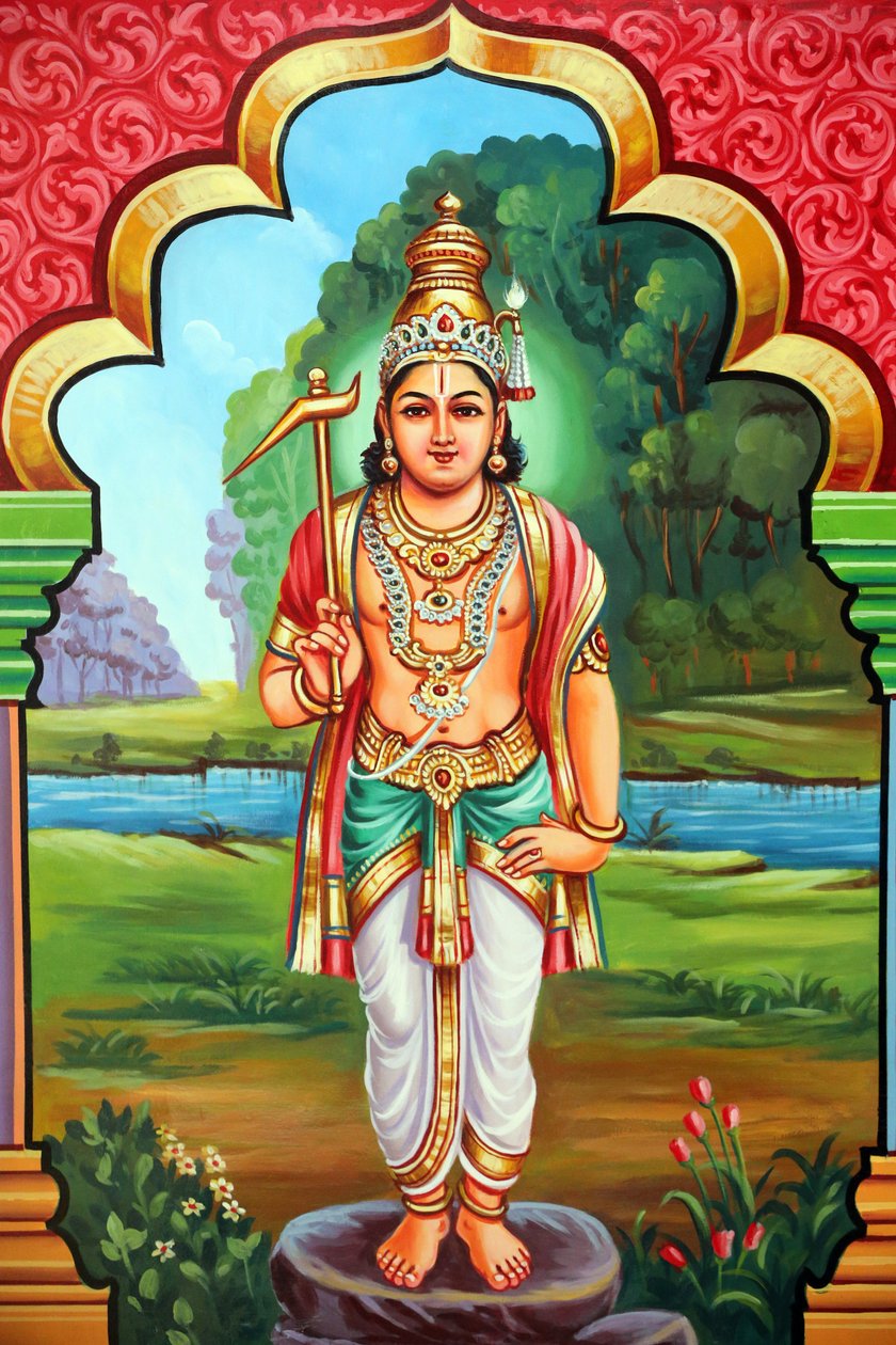 Sri Vadampathira Kaliammanin hindutemppeli. Avatar on Vishnu. Herra Balamaran 8. inkarnaatio. Singapore tekijältä Unbekannt