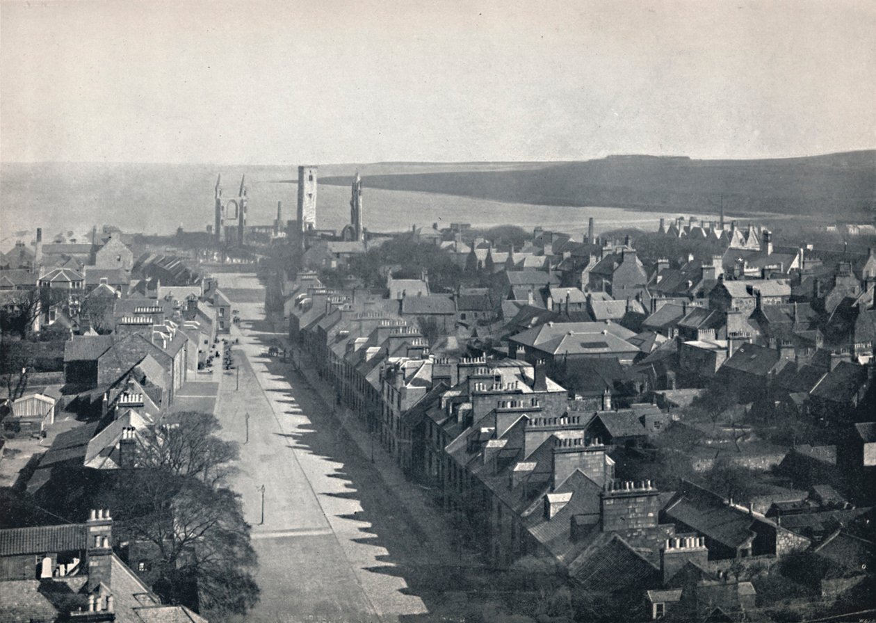 St. Andrews - Näkymä kaupunkiin College Church Towerista, 1895 tekijältä Unbekannt