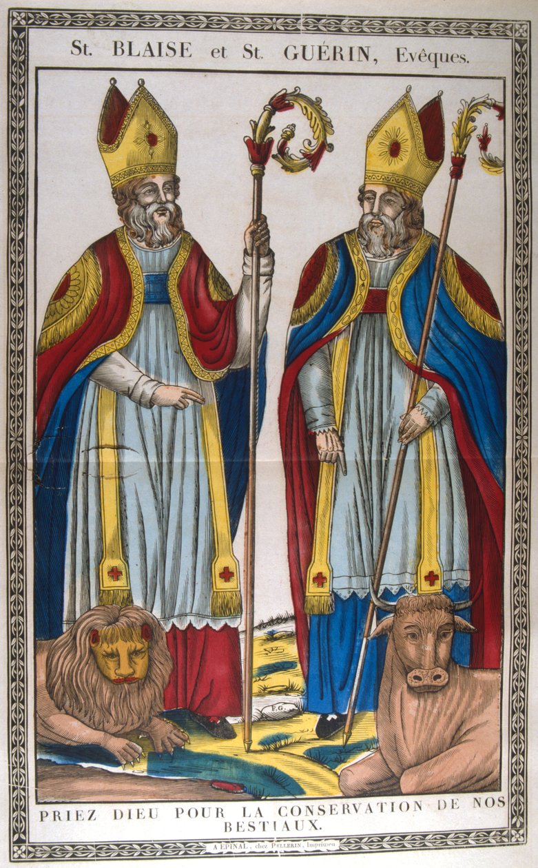 St Blaise ja St Guerin, 1800-luku tekijältä Unbekannt