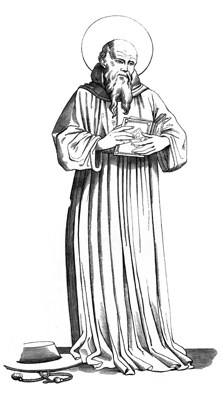 St Bonaventure, 1221-1274, 1400-luku, 1849 tekijältä Unbekannt