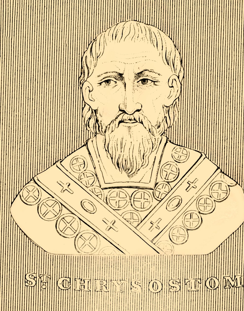 St. Chrysostomos, c349-407, 1830. tekijältä Unbekannt