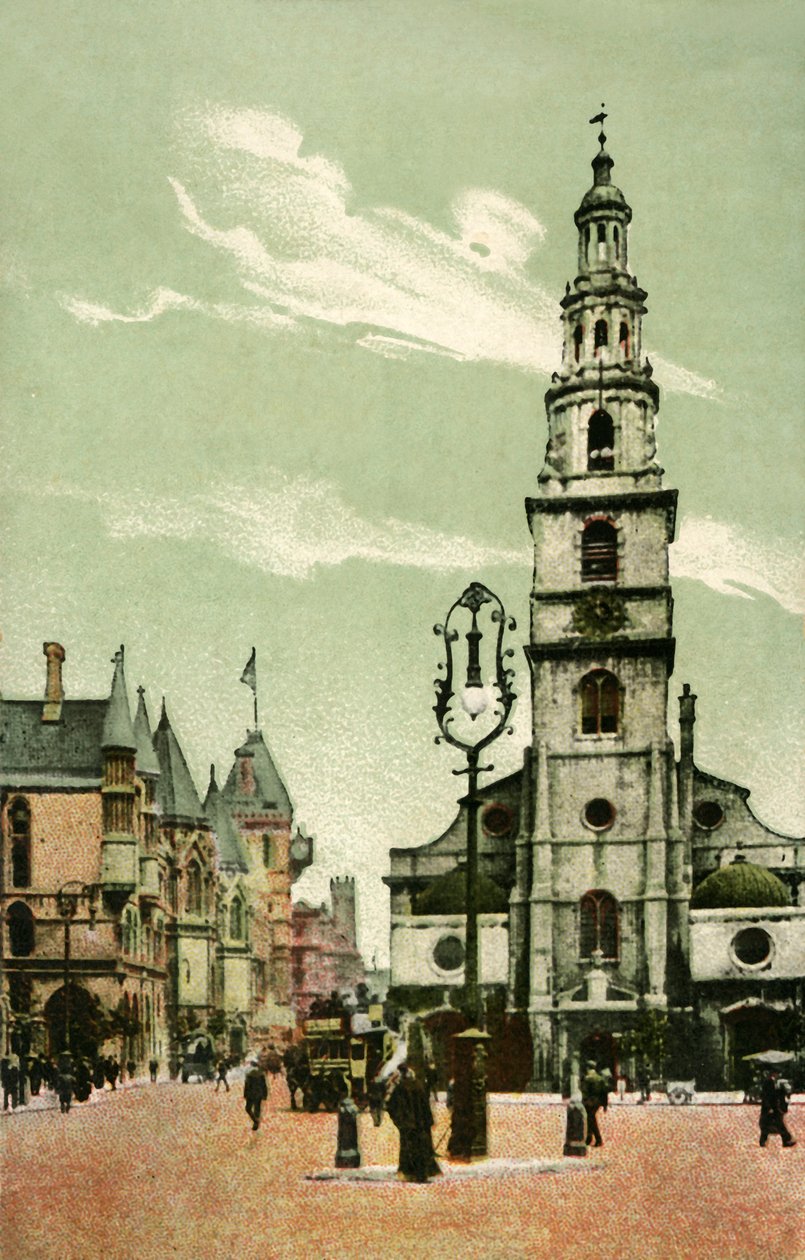 St Clement Danes, Strand, Lontoo, 1910. tekijältä Unbekannt