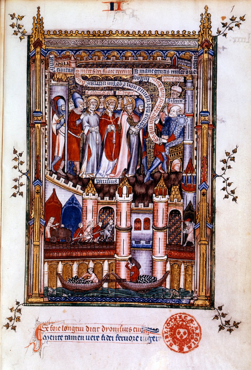 St Denis ennen Sisinniusta, 1317 tekijältä Unbekannt
