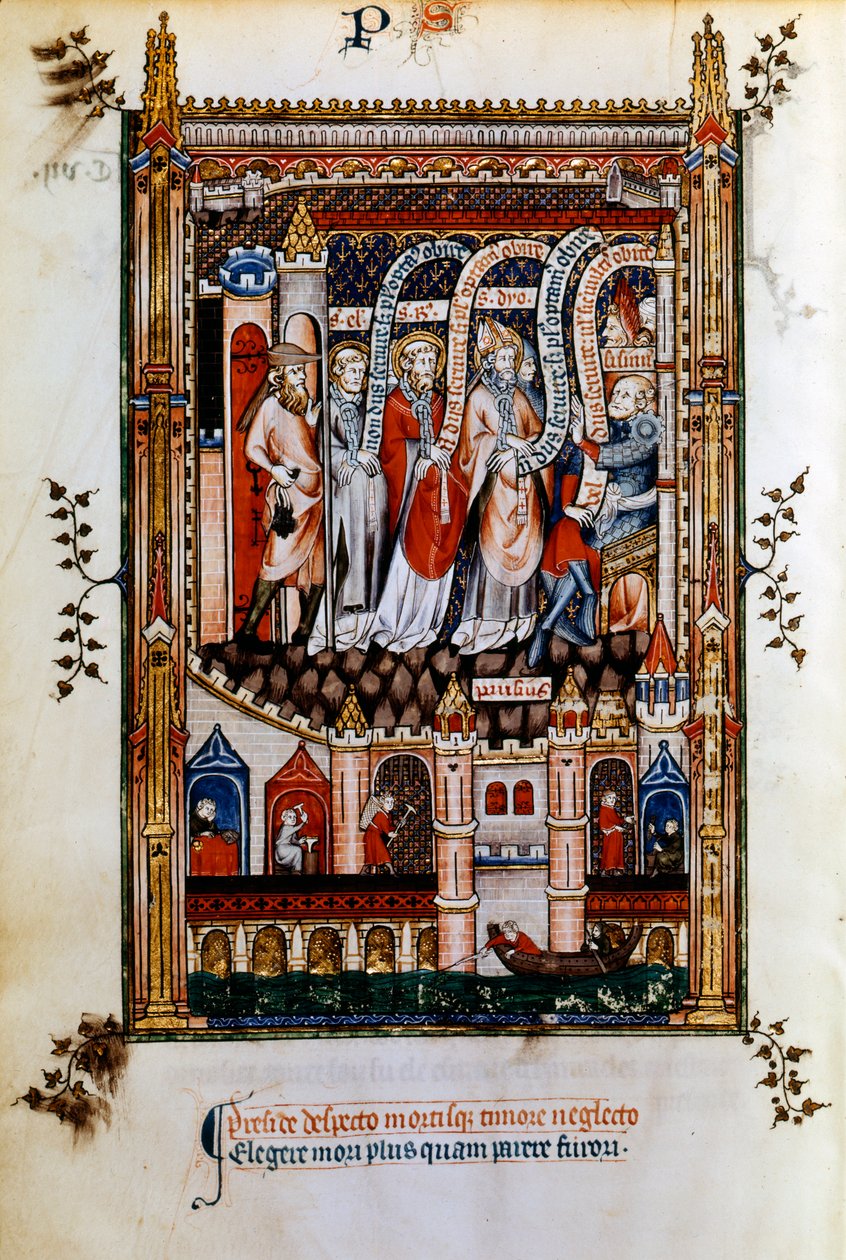 St Denis vietiin Sisinniukseen, 1317 tekijältä Unbekannt