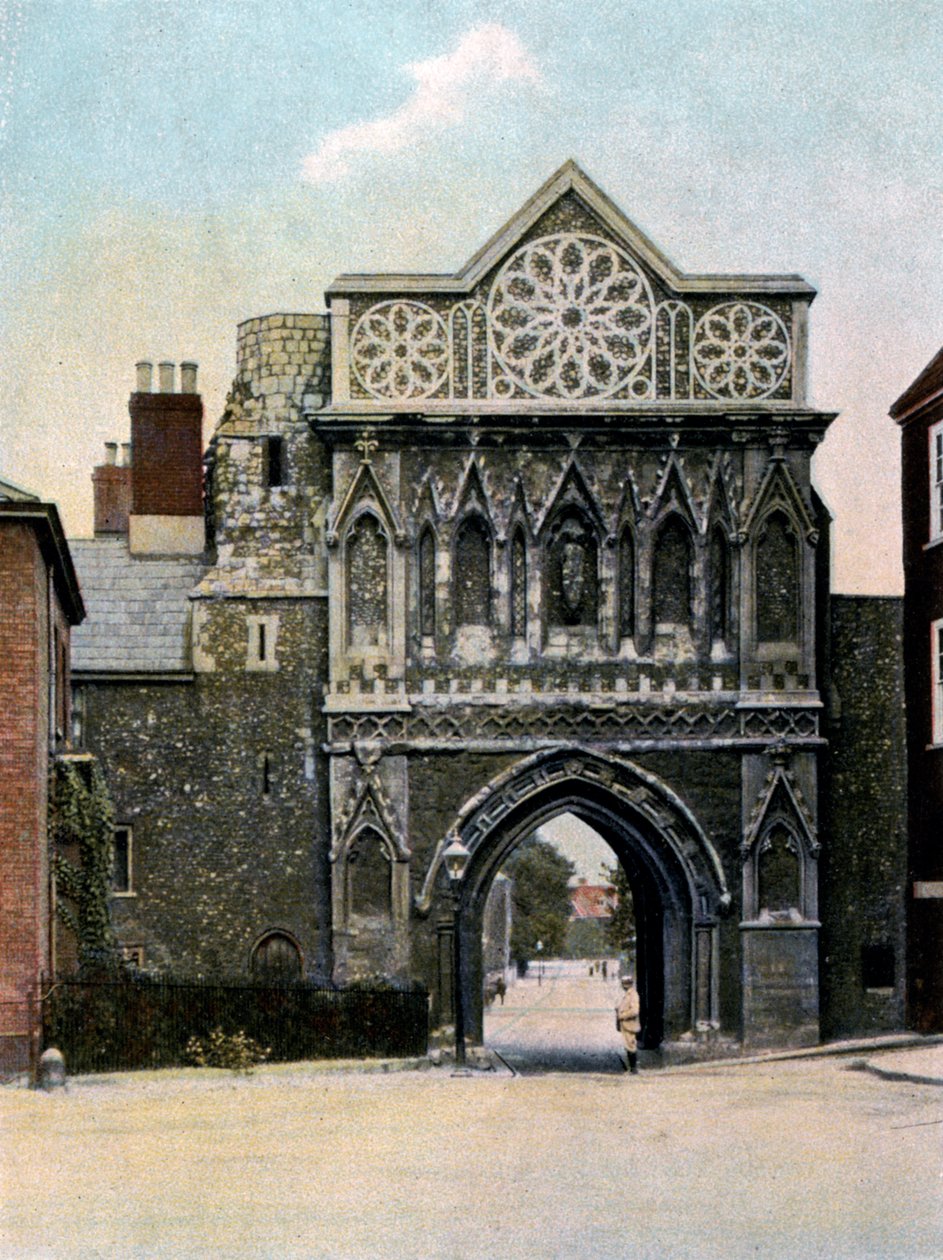 St Ethelbert Gate, Norwich, Norfolk, 1900-luvun alku tekijältä Unbekannt