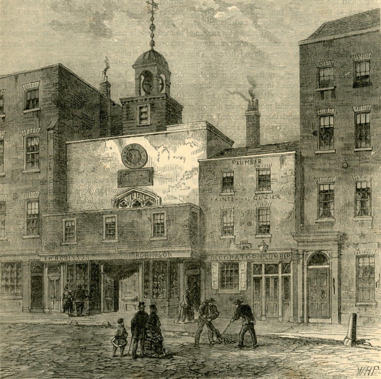 St. Ethelburgasin kirkko, n. 1872. tekijältä Unbekannt