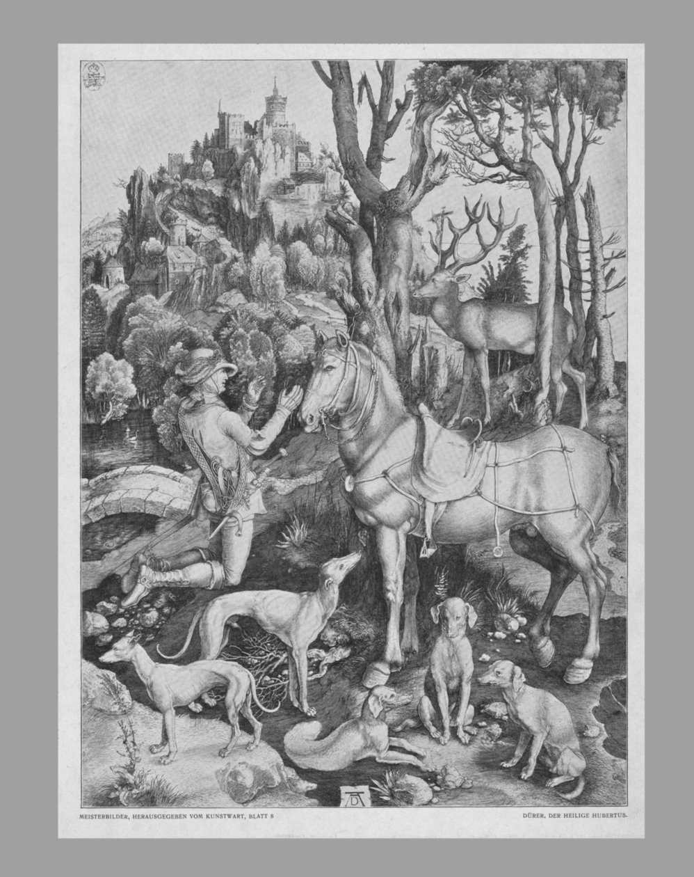 St Eustace, c1501, 1800-luku. tekijältä Unbekannt