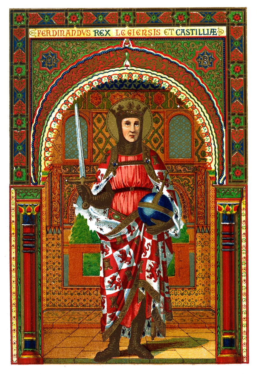 Pyhä Ferdinand Ferdinand III Kastilia ja Leon, 1886 tekijältä Unbekannt
