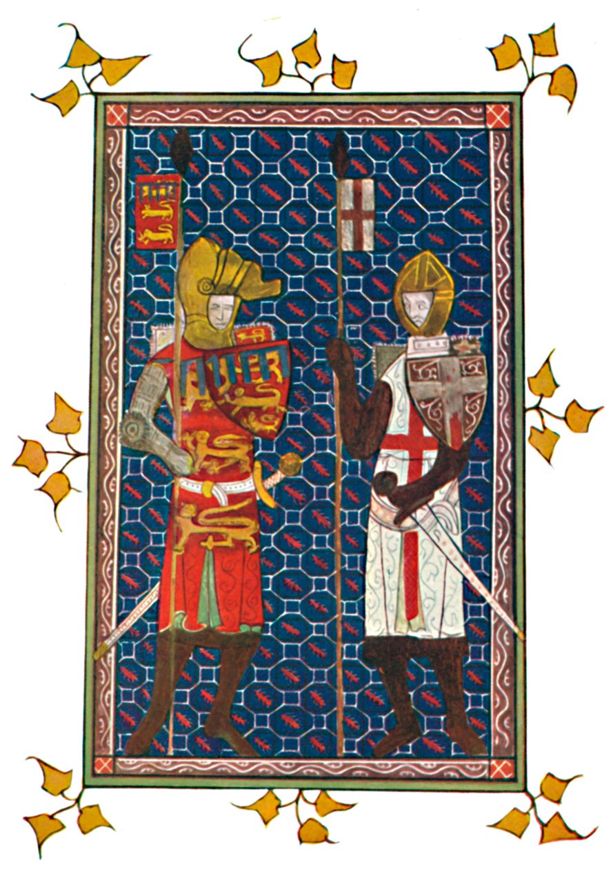 St. George ja Plantagenet Earl of Lancaster, c1295, 1903 tekijältä Unbekannt
