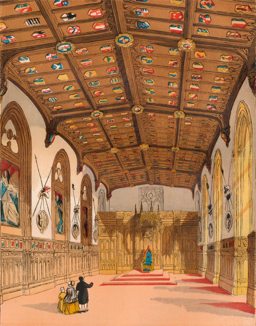 St. Georges Hall, Windsor, n. 1845, 1864 tekijältä Unbekannt