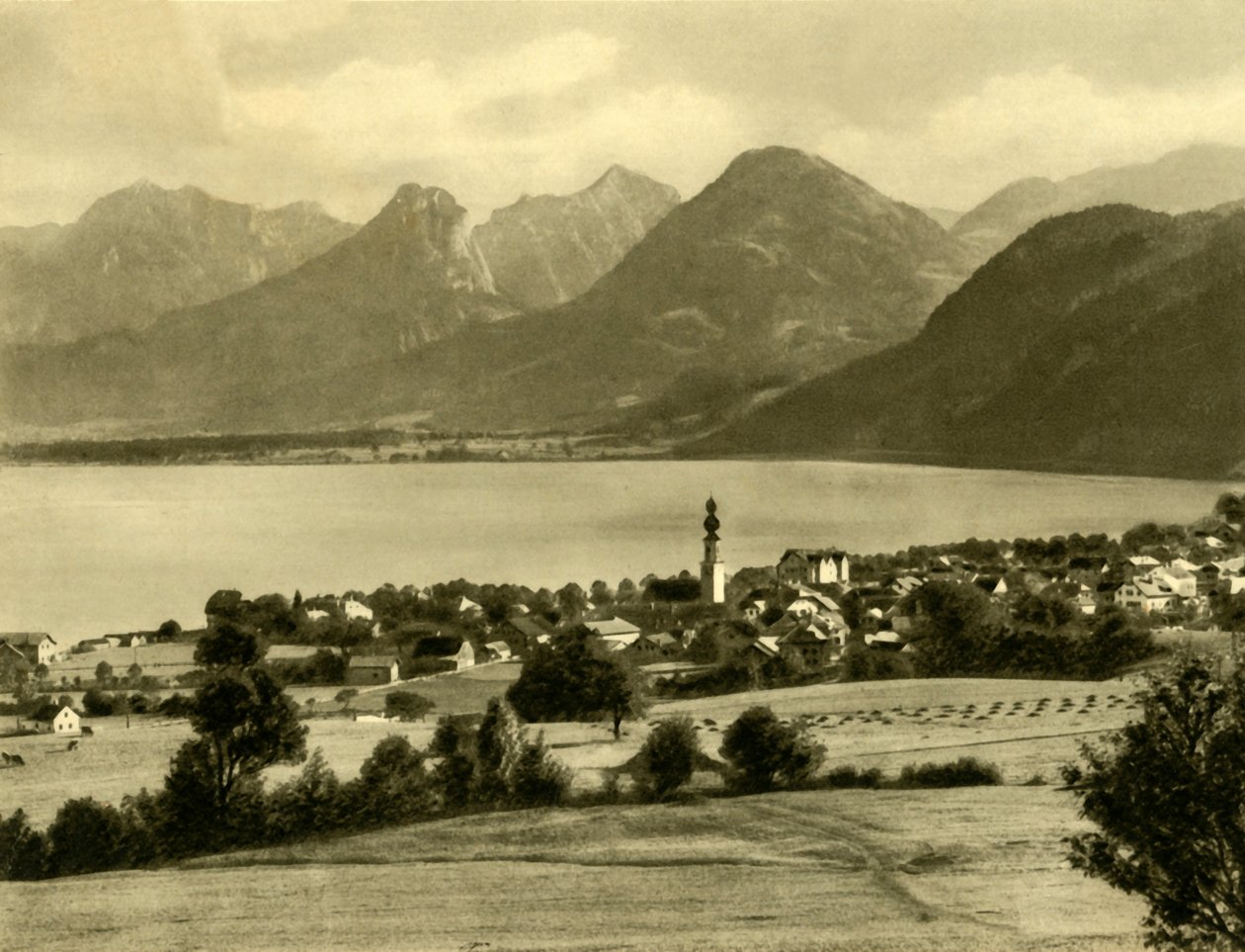 St Gilgen, Wolfgang-järvi, Itävalta, 1935. tekijältä Unbekannt