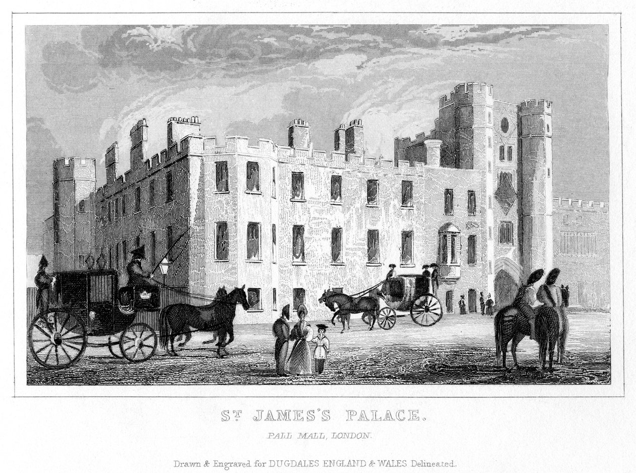 St James Palace, Pall Mall, Westminster, Lontoo. tekijältä Unbekannt