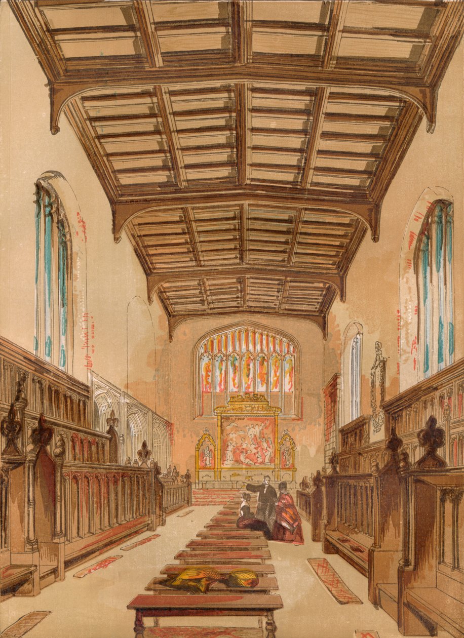 St. Johns College Chapel, Cambridge, n. 1845, 1864 tekijältä Unbekannt