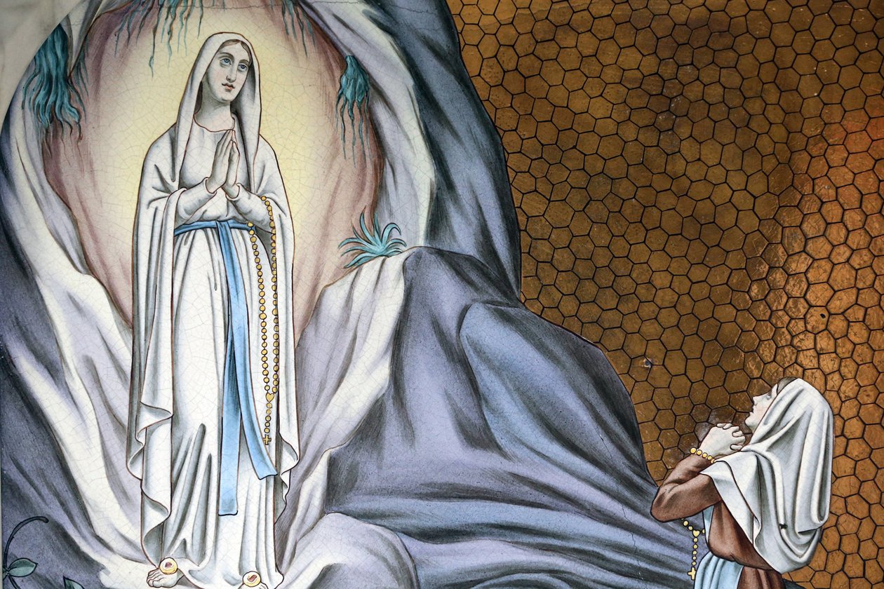 Pyhän Joosefin kirkko. Our Lady of Lourdes. Singapore tekijältä Unbekannt