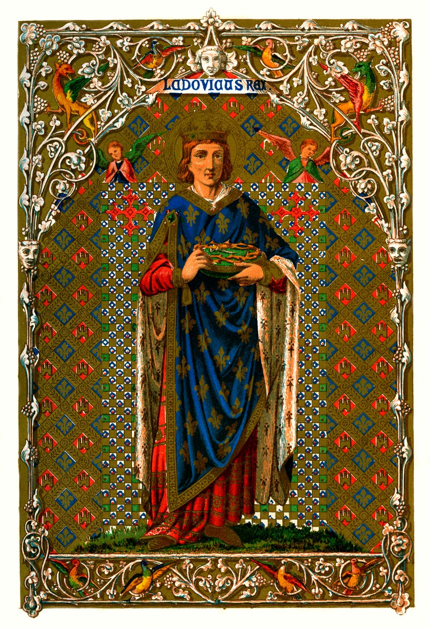 St Louis Louis IX, Ranskan kuningas, 1886 tekijältä Unbekannt