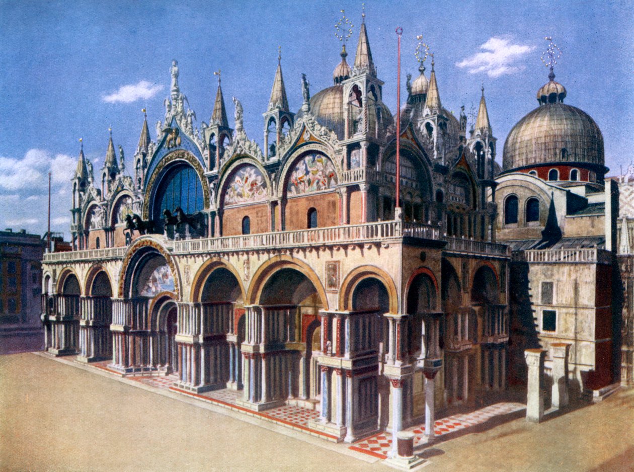 Pyhän Markuksen basilika, Venetsia, Italia, 1926 tekijältä Unbekannt