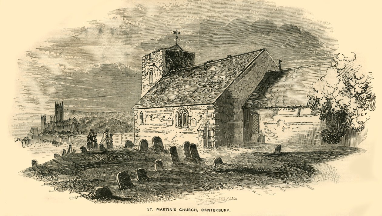 St Martins Church, Canterbury, Kent, n. 1850. tekijältä Unbekannt